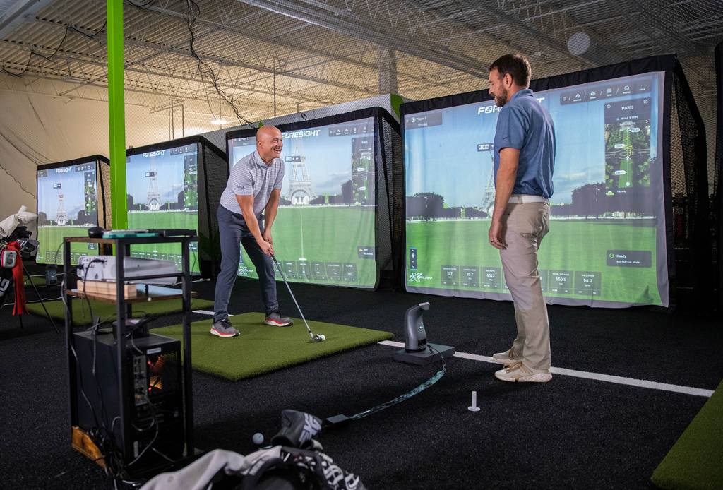 A lesson in progress across the RYP Academy simulator bays